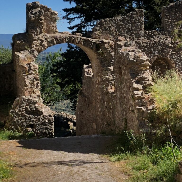Photograph of Mystras Castle From the Personal Collection of Helene and Zaf